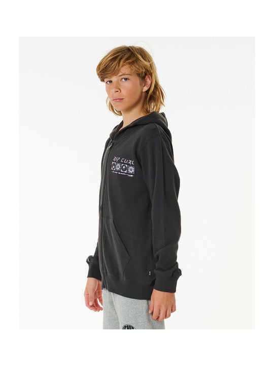 Bluza chłopięca RIP CURL Pure Surfâ Z/T Hood- Boy czarny - Adventure Sports
