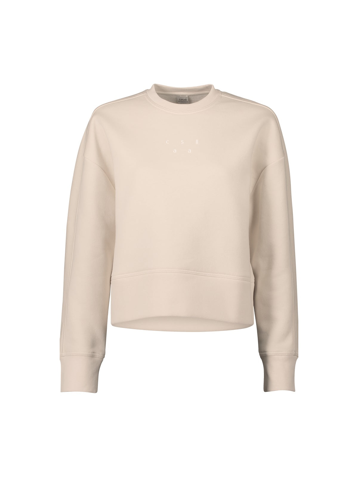 Bluza sportowa damska CASALL Boxy Crew Neck Sweatshirt piaskowy - Adventure Sports