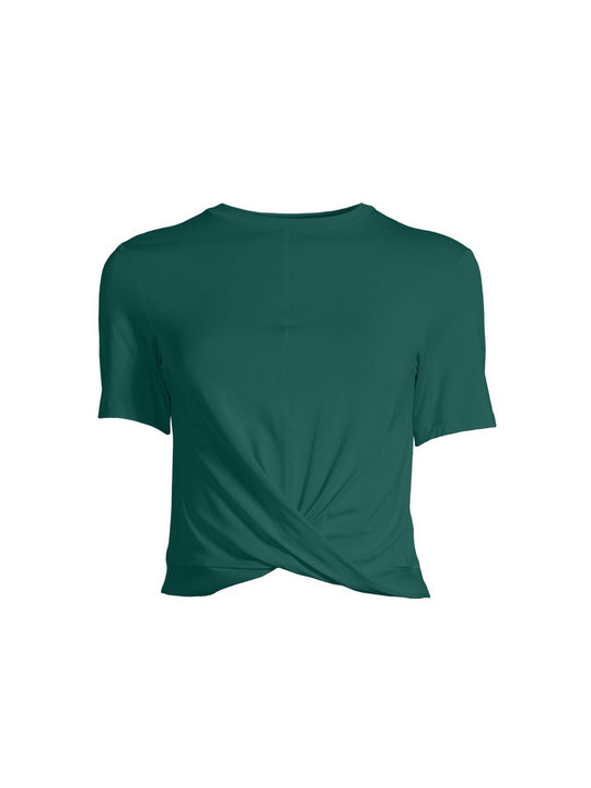 Koszulka CASALL Delight Short Wrap Tee zielony - Adventure Sports
