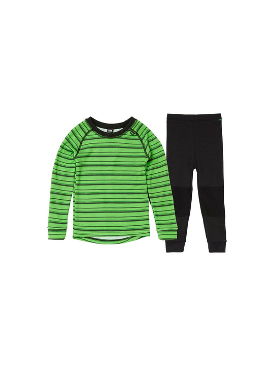 Bielizna termoaktywna dziecięca Helly Hansen K Hh Graphic Lifa Merino Set zielony - Adventure Sports
