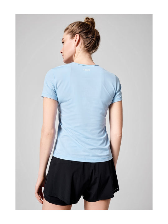 Koszulka CASALL Essential Mesh Detail Tee niebieski - Adventure Sports
