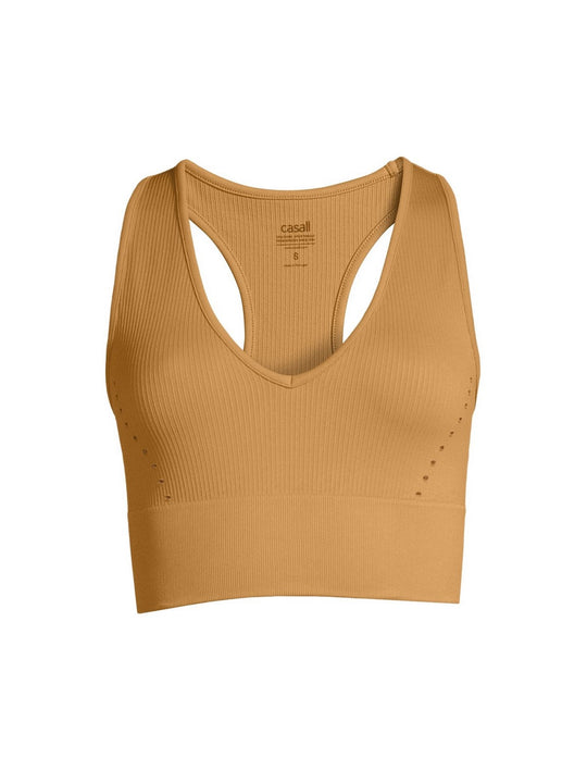 Top treningowy CASALL Seamless Femme V-neck zielony - Adventure Sports
