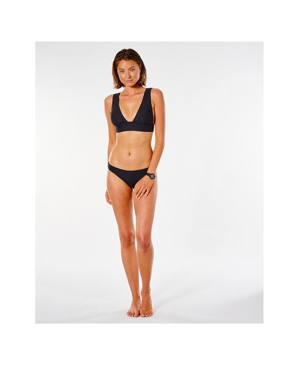 Biustonosz kąpielowy RIP CURL Premium Surf Deep V czarny - Stroje kąpielowe - Adventure Sports
