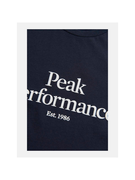 T-Shirt damski PEAK PERFORMANCE W ORIGINAL TEE granatowy - Koszulka - Adventure Sports
