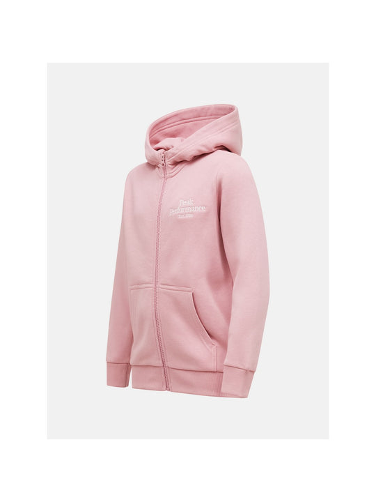 Bluza sporowa dziewczęca Peak Performance Jr Original Zip Hood różowy - Adventure Sports
