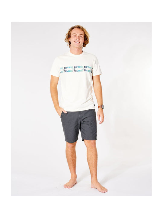 T-Shirt RIP CURL Surf Revival Reflect Tee - żółty - Koszulka - Adventure Sports
