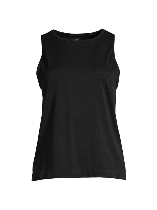 Koszulka treningowa CASALL Essential Block Seamless Tank czarny - Adventure Sports
