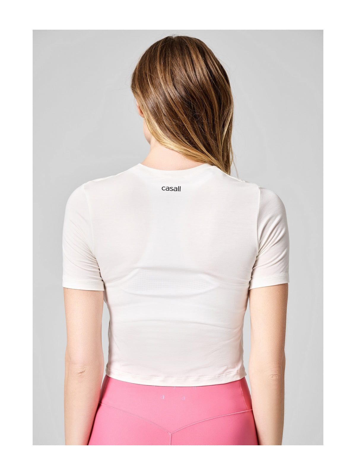 Koszulka CASALL Delight Short Wrap Tee biały - Adventure Sports