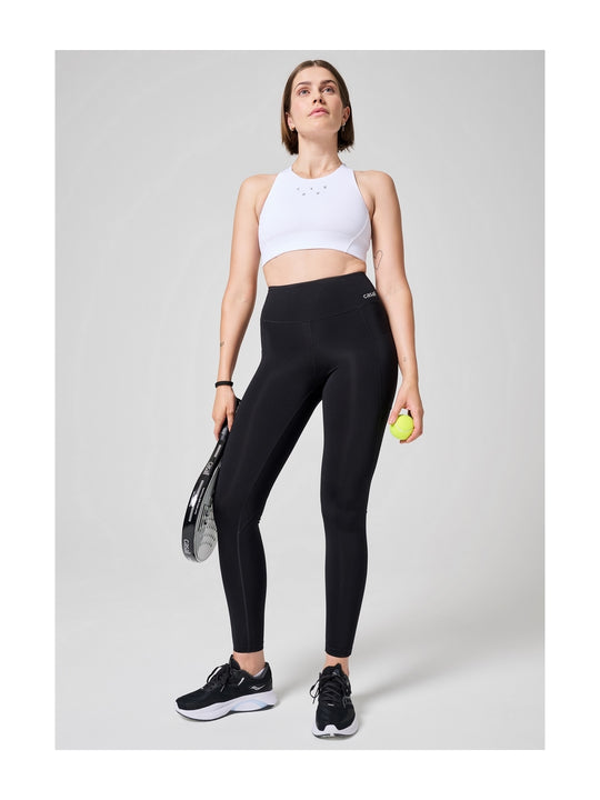 Biustonosz sportowy CASALL Iconic Longline Sports Bra biały - Bielizna - Adventure

