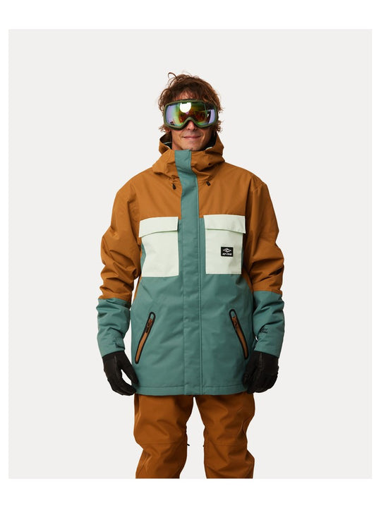 Kurtka narciarska RIP CURL Pinnacle Jacket złoty - Adventure Sports
