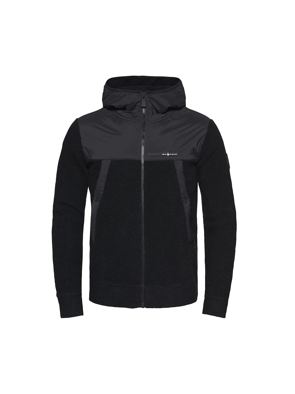 Bluza SAIL RACING GLACIER KNITTED ZIP HOOD czarna - Adventure Sports