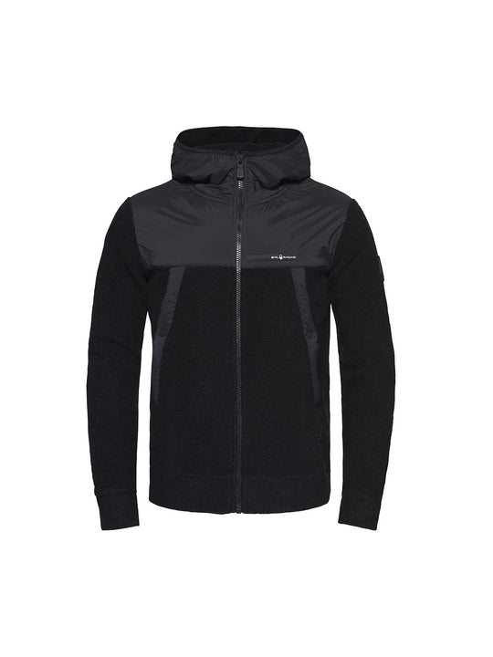 Bluza SAIL RACING GLACIER KNITTED ZIP HOOD czarna - Adventure Sports
