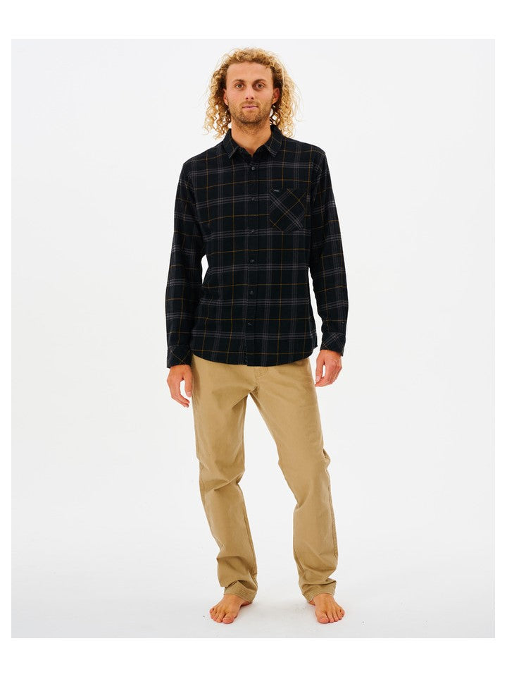 Koszula RIP CURL Checked In Flannel czarny - Adventure Sports
