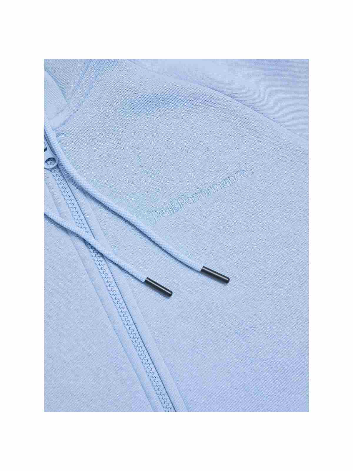 Bluza Peak Performance W Original Small Logo Zip Hood niebieski - Adventure Sports