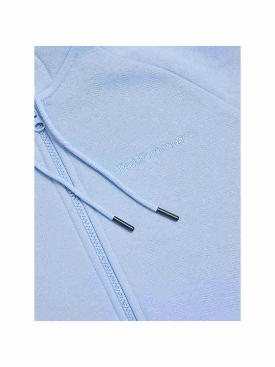 Bluza Peak Performance W Original Small Logo Zip Hood niebieski - Adventure Sports
