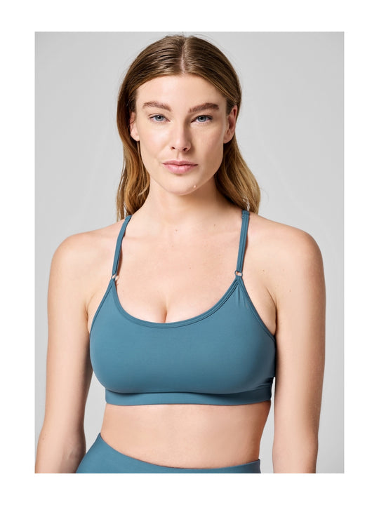 Stanik treningowy CASALL Strappy Sports Bra niebieski - Bielizna - Adventure
