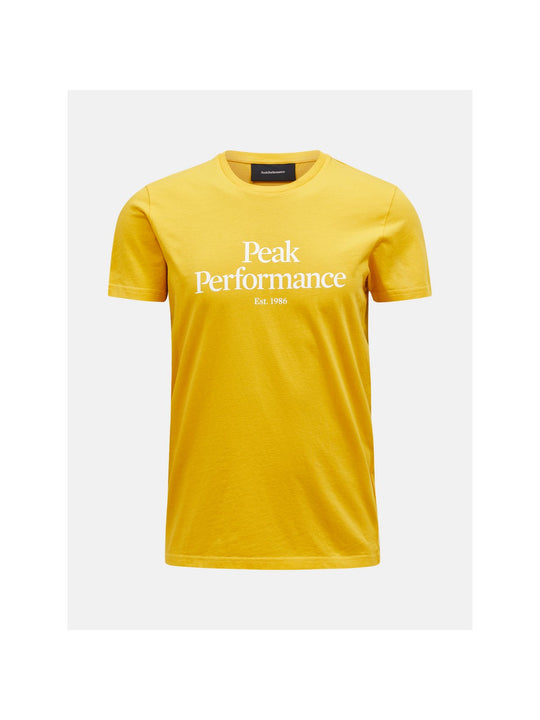 T-Shirt Peak Performance M Original Tee żółty - Koszulka - Adventure Sports

