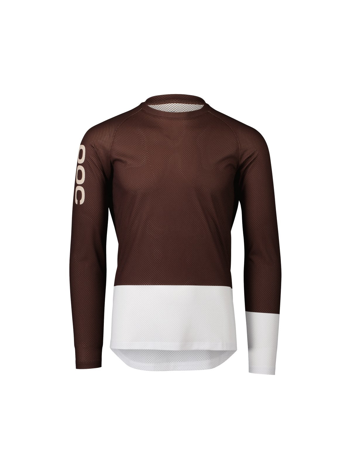 Koszulka rowerowa POC MTB Pure LS Jersey brązowo biały - Adventure Sports