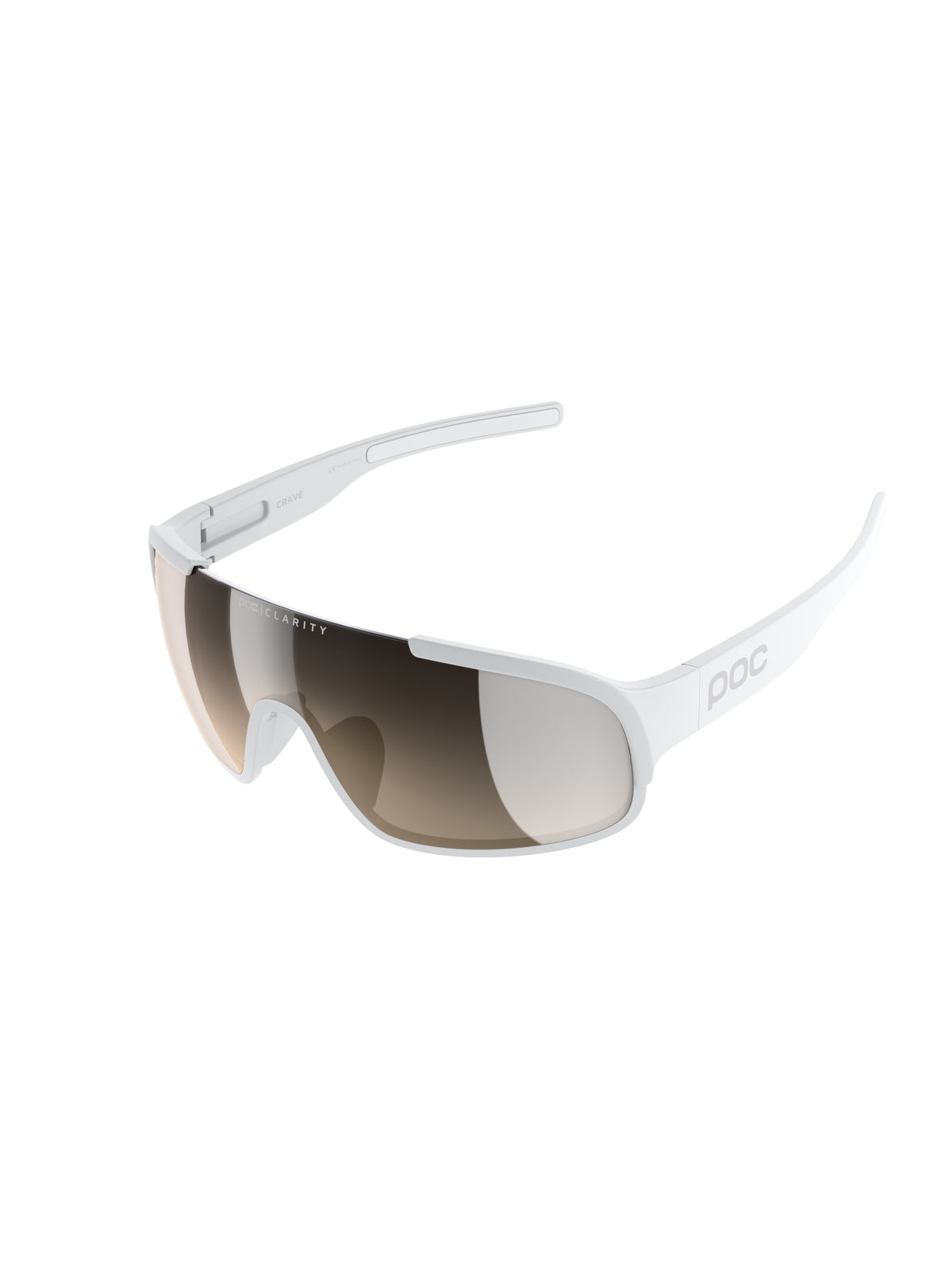 Okulary rowerowe POC Crave Wide Fit bialy | Clarity Road/Sunny Silver cat 3 - TU - Adventure Sports