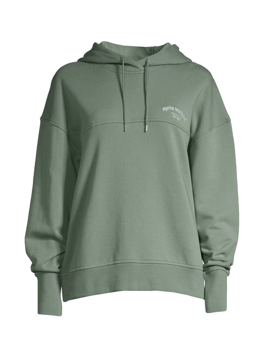 Bluza treningowa damska CASALL Terry Relaxed Spring Hoodie zielony - Adventure Sports
