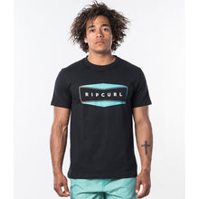 T-Shirt męski RIP CURL NEON S/S TEE czarny - Koszulka - Adventure Sports
