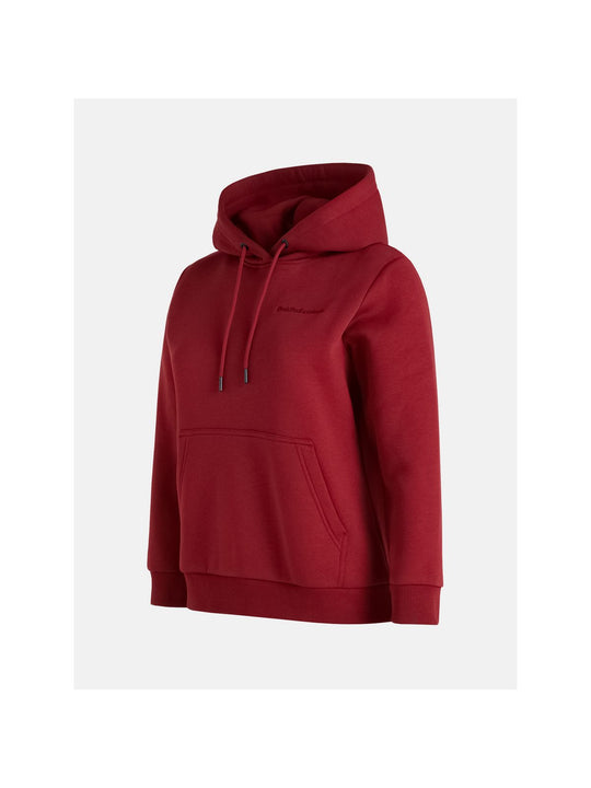 Bluza Peak Performance W Original Small Logo Hoo czerwony - Adventure Sports
