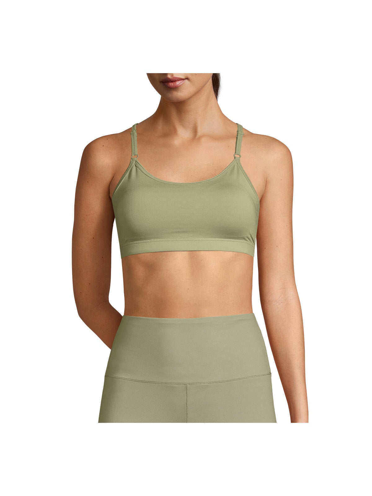 Stanik treningowy CASALL Strappy Sports Bra zielony - Top - Adventure