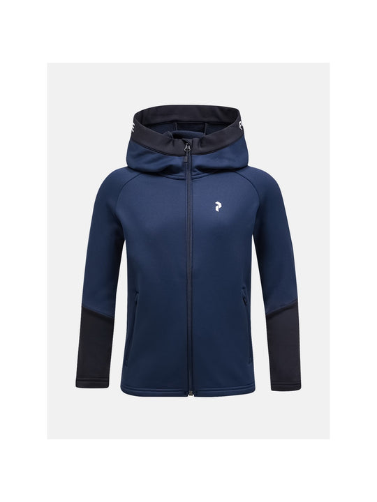 Bluza Peak Performance Jr Rider Zip Hood granatowy - Adventure Sports

