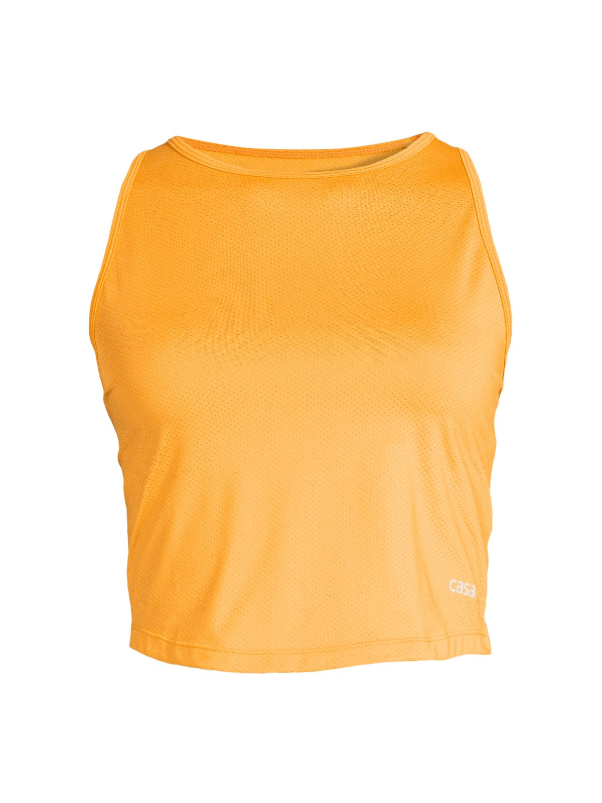 Koszulka CASALL Laser Mesh Crop Top żółty - Adventure Sports