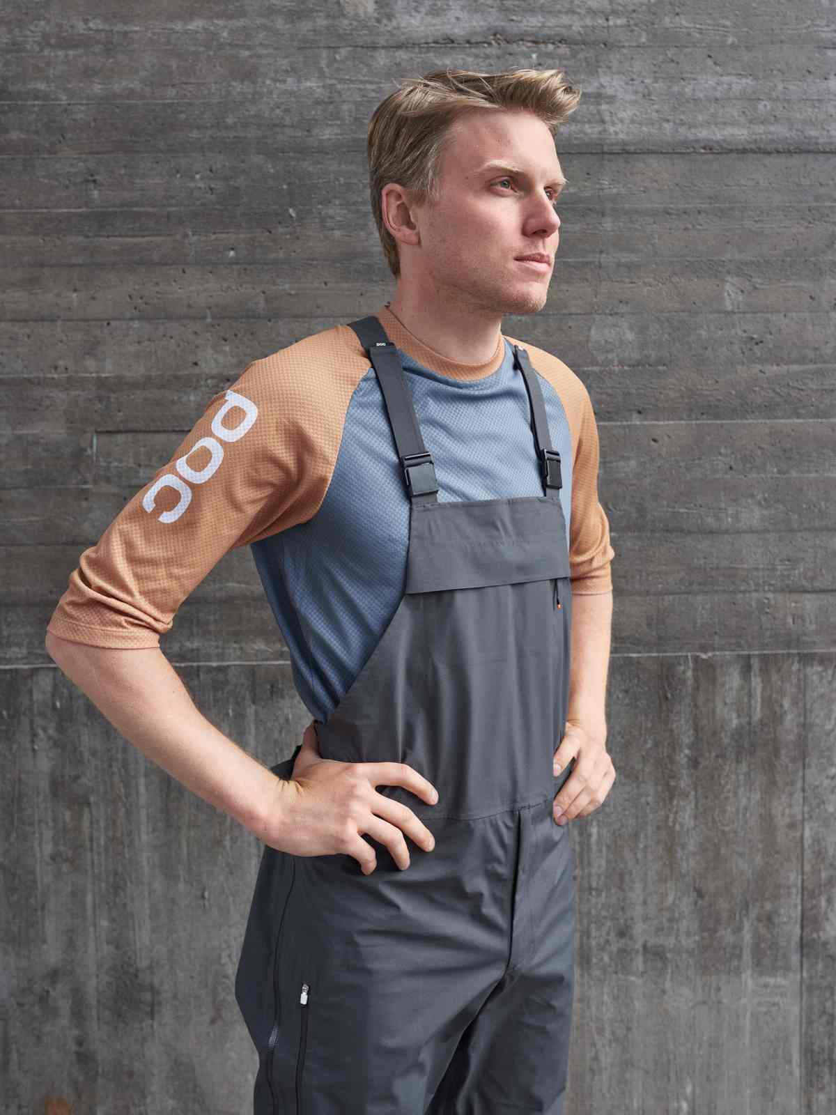 Spodnie rowerowe POC Consort MTB Dungaree szary - Spodenki - Adventure Sports