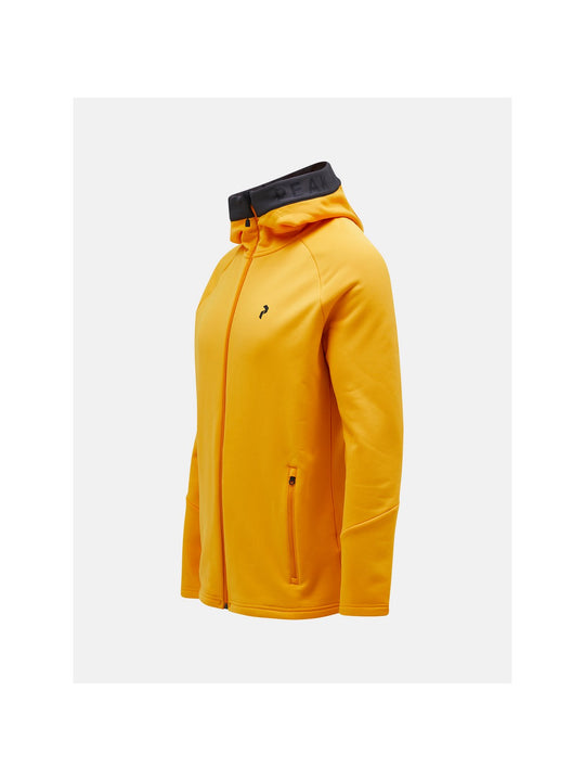 Bluza mid layer męska Peak Performance M Rider Zip Hood żółty - Adventure Sports
