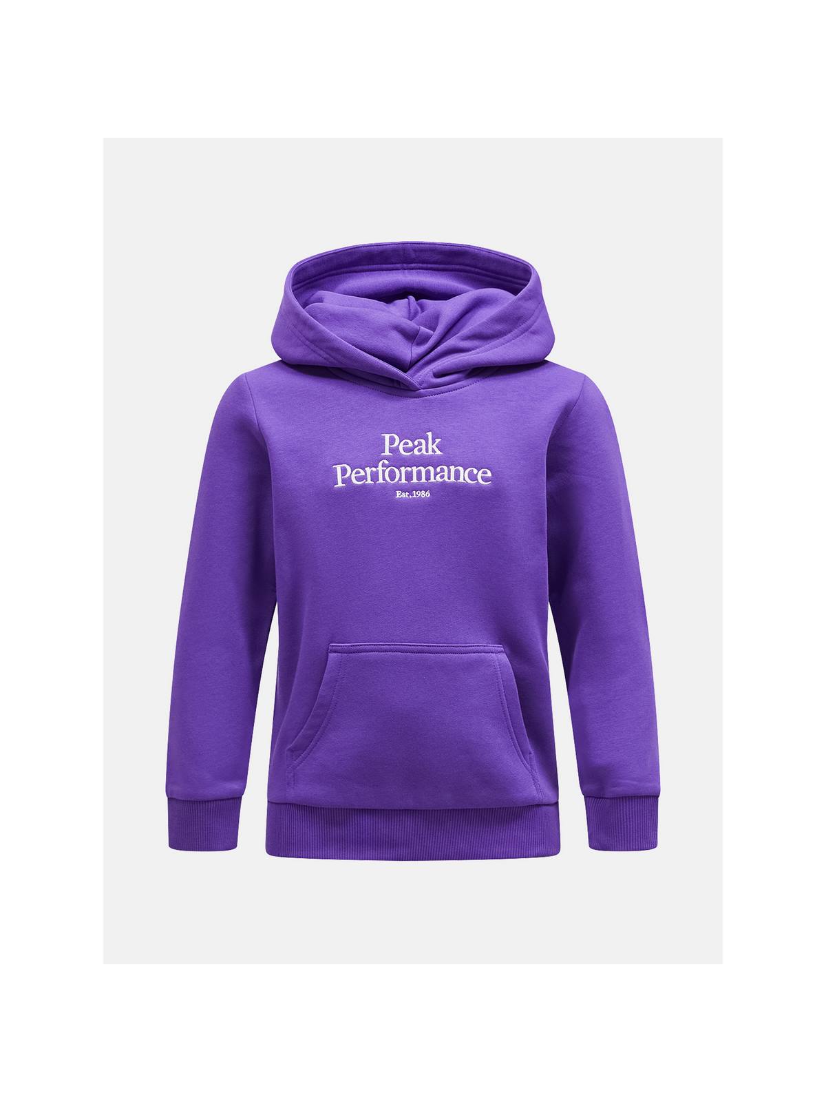 Bluza dziecięca Peak Performance Jr Original Hood fioletowy - Adventure Sports
