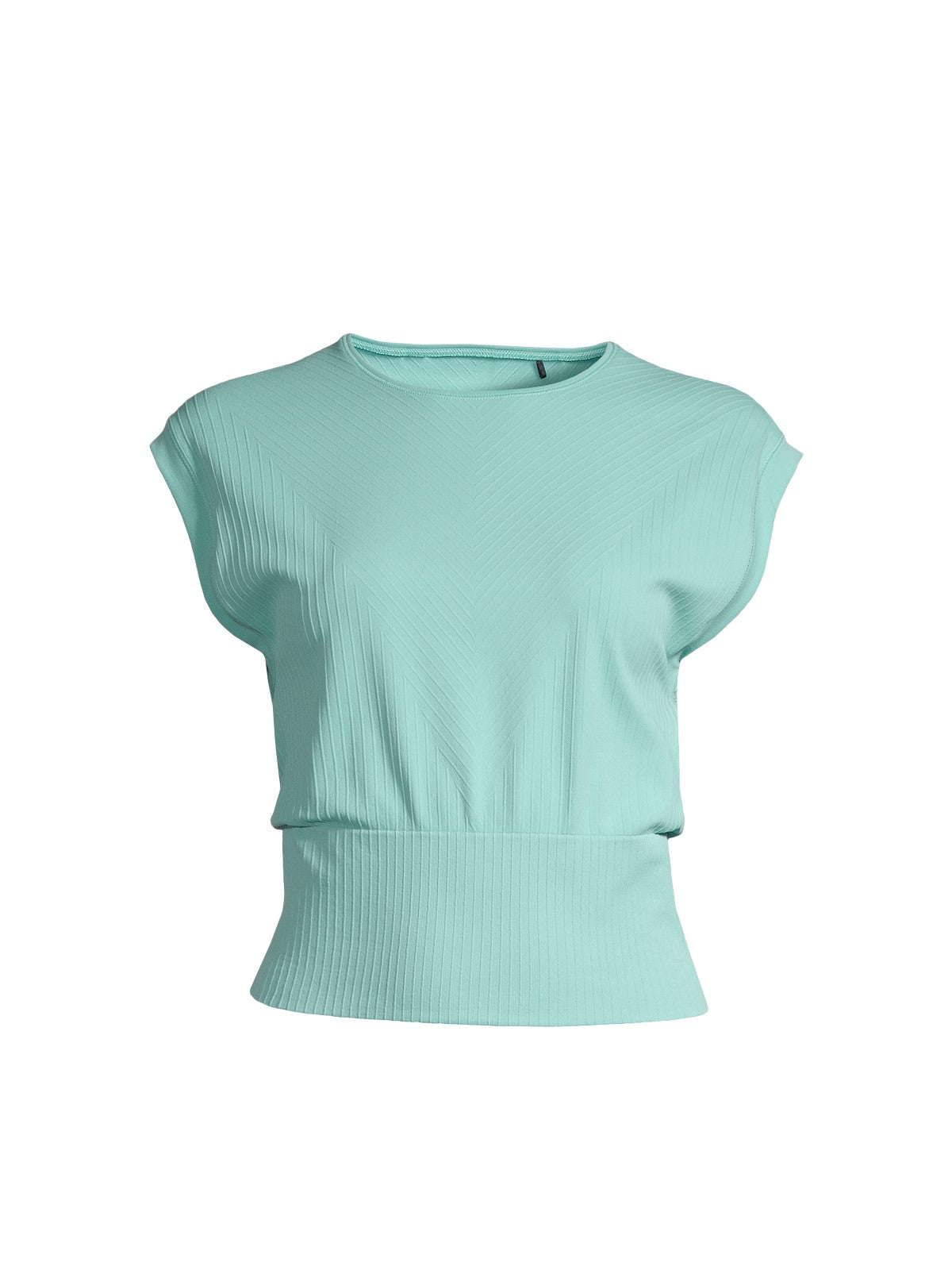 Koszulka CASALL Seamless Graphical Rib Tee miętowy - Adventure Sports