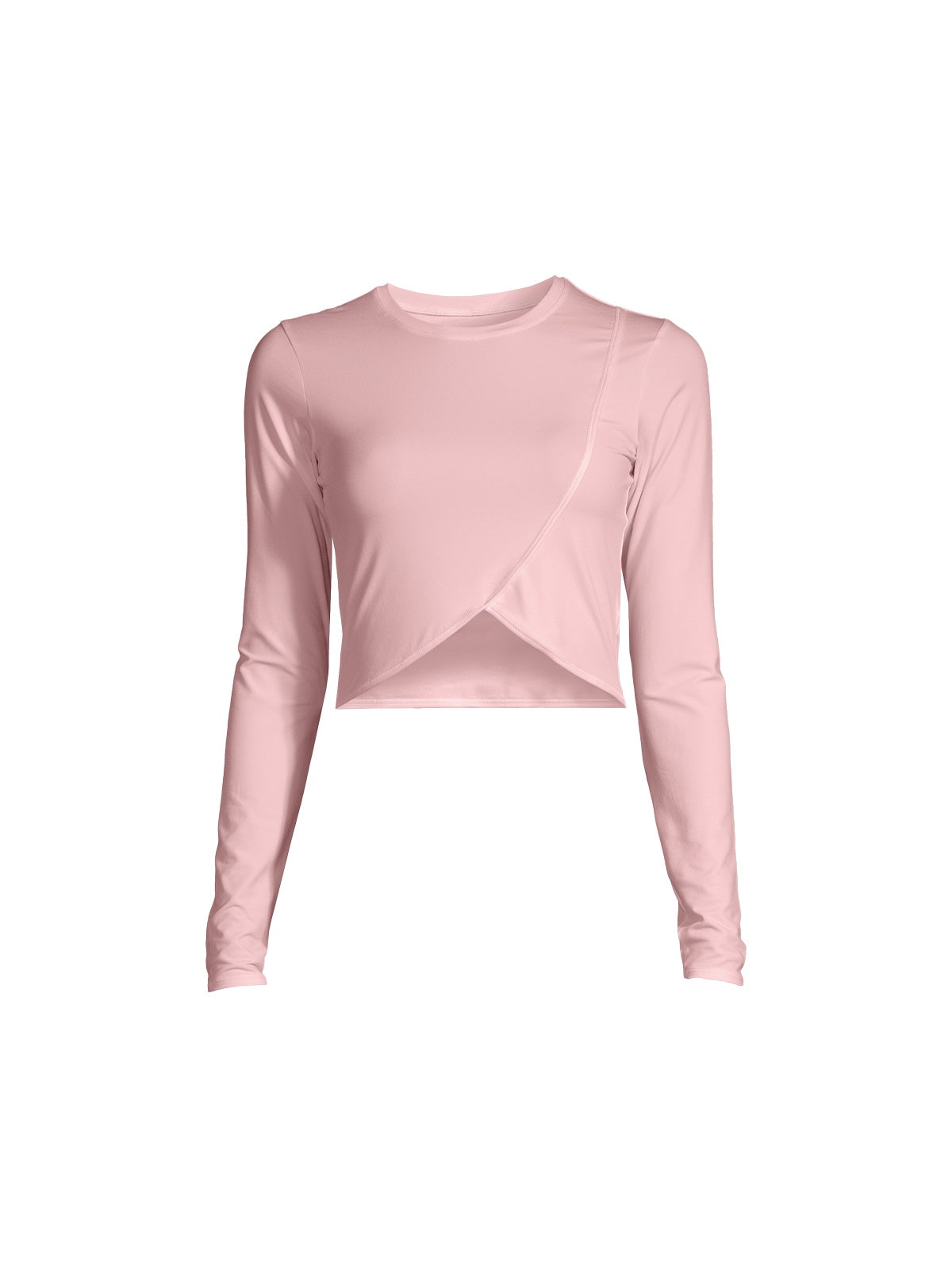 Koszulka CASALL Overlap Crop Long Sleeve różowy - Adventure Sports