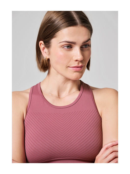 Top treningowy CASALL Essential Block Seamless Sport różowy - Adventure Sports
