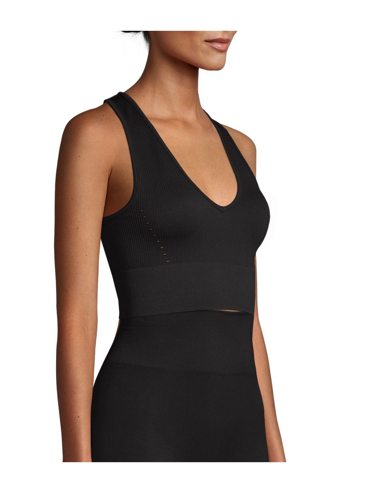 Top treningowy CASALL Seamless Femme V-neck czarny - Adventure Sports