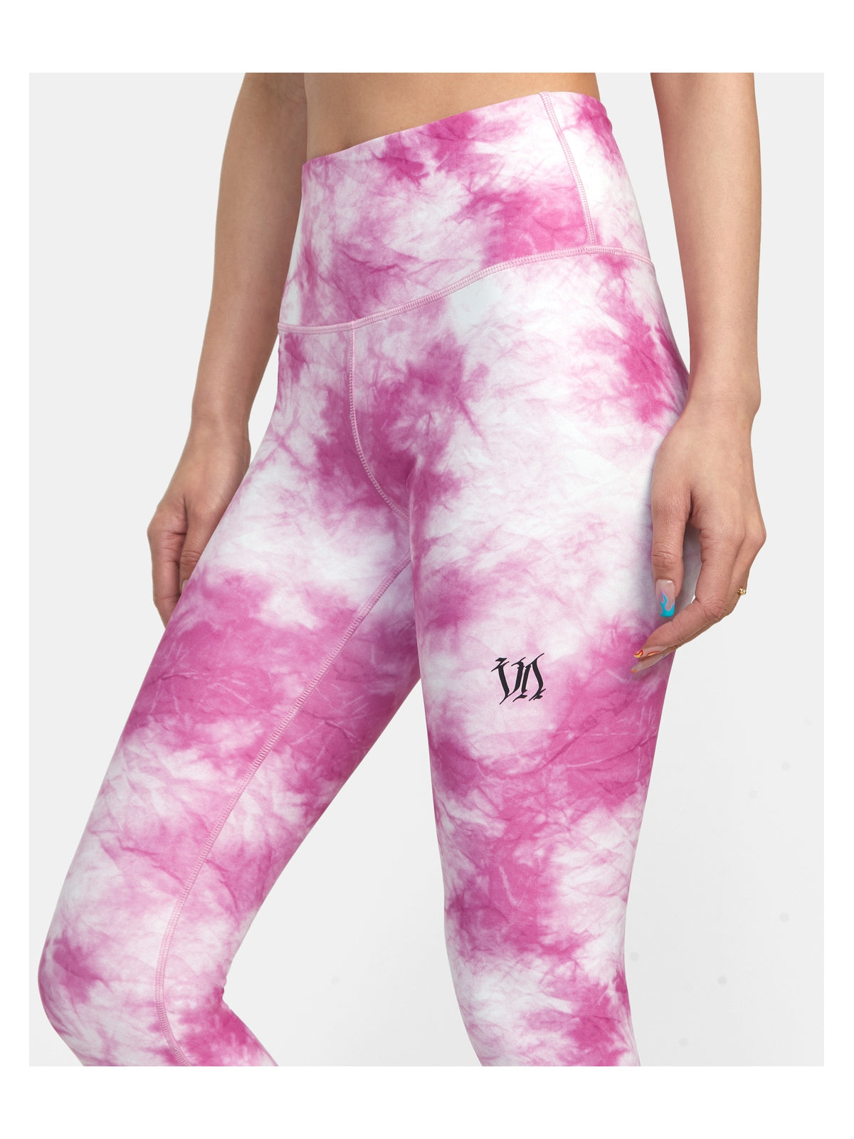 Legginsy RVCA Thug Rose Essential Legging różowy - Adventure Sports