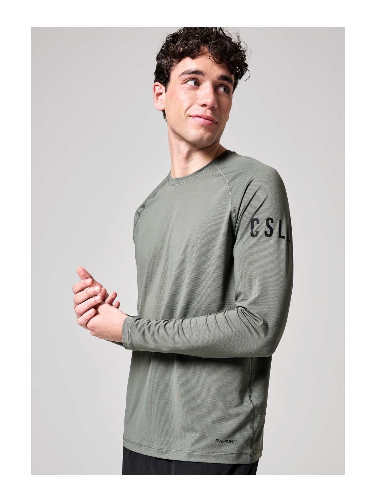 Koszulka CASALL M Rapidry Long Sleeve sage grey - Adventure Sports
