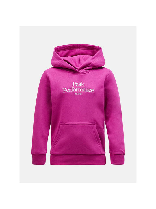 Bluza dziewczęca sportowa Peak Performance Jr Original Hood różowy - Adventure Sports
