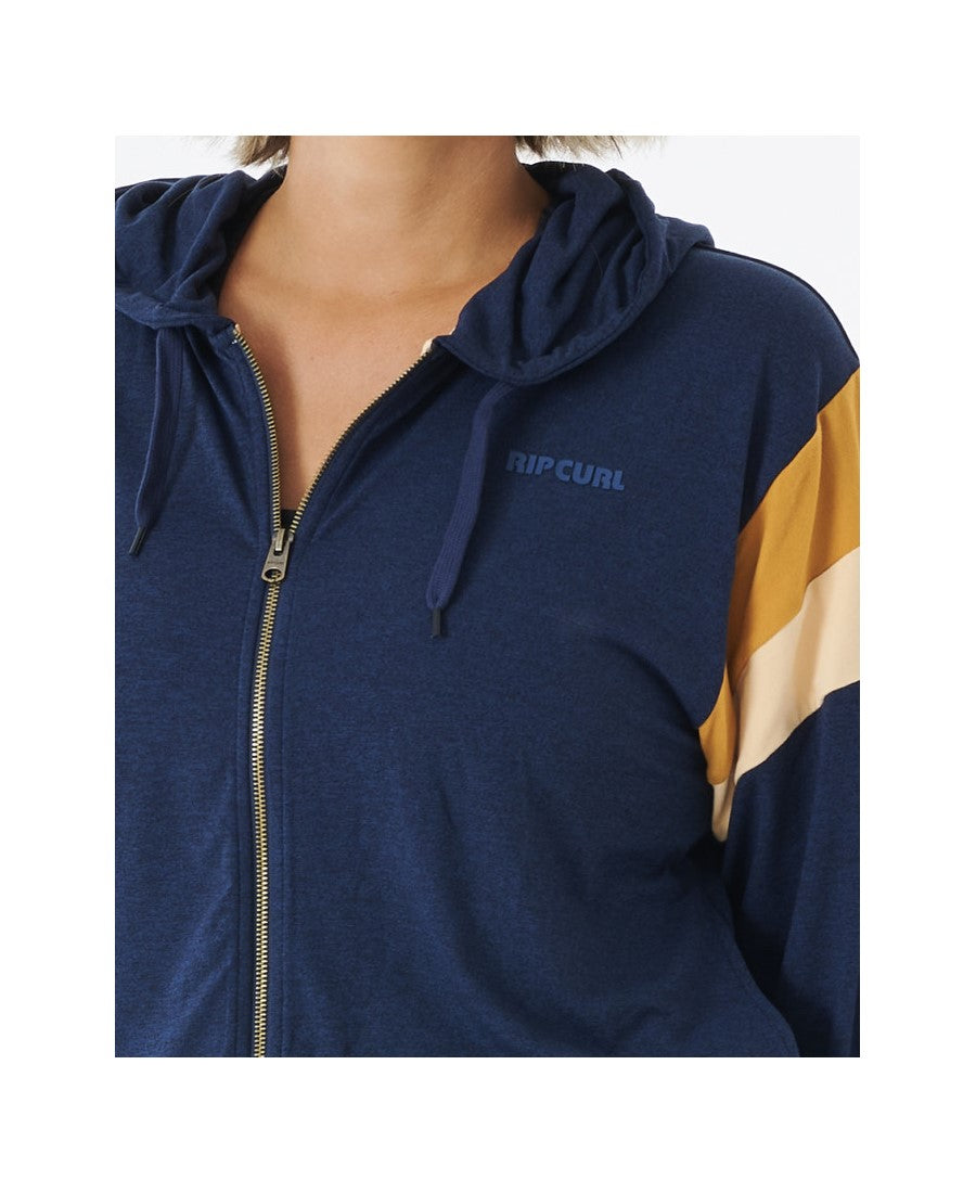 Bluza sportowa damska RIP CURL Run Swim Surf Zip Through Ii niebieski - Adventure Sports