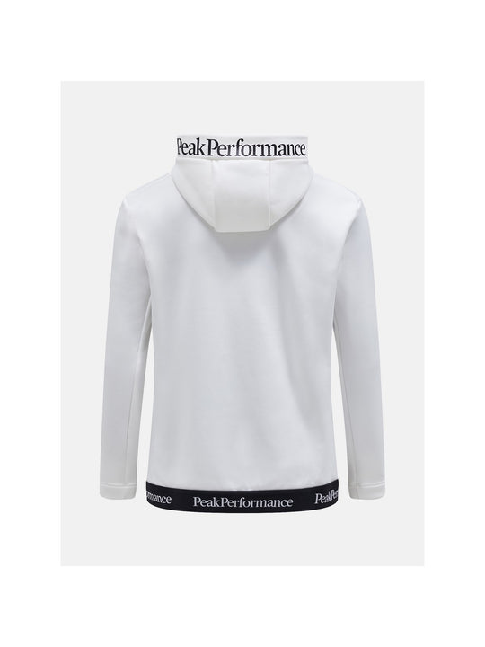 Bluza męska mid layer Peak Performance M Rider Tech Zip Hood biały - Adventure Sports
