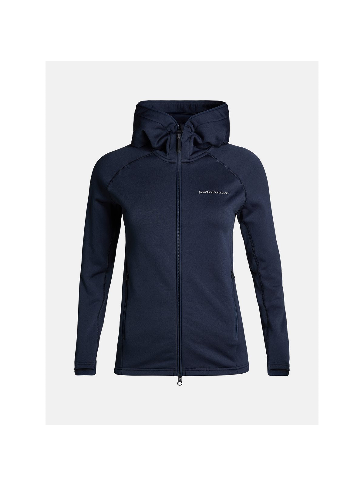 Bluza Peak Performance W Chill Light Zip Hood granatowy - Adventure Sports