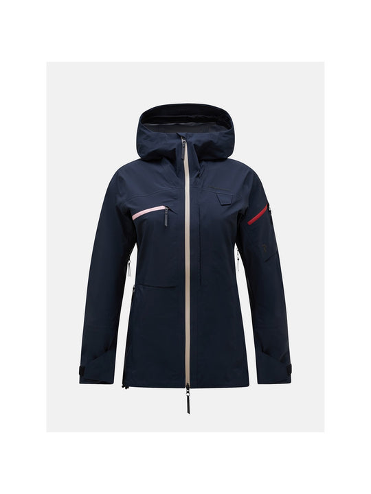 Kurtka narciarska Peak Performance W Alpine Gore-Tex 3L granatowy - Adventure Sports
