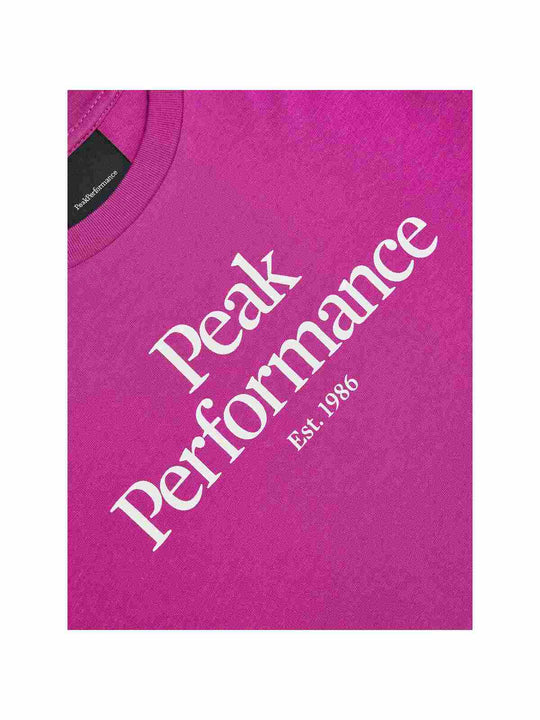 T-Shirt Peak Performance Jr Original Tee różowy - Koszulka - Adventure Sports
