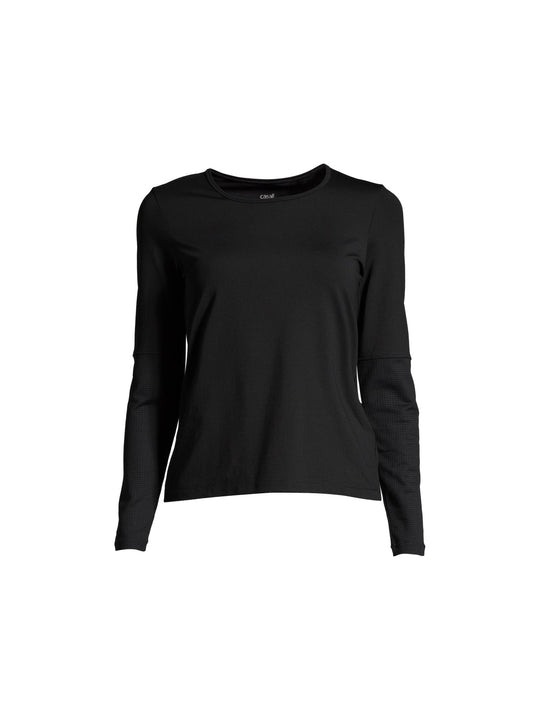 Koszulka sportowa damska CASALL Essential Mesh Detail Long Sleeve czarny - Adventure Sports
