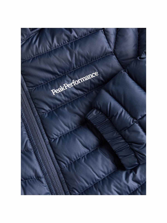 Kurtka puchowa Peak Performance Jr Frost Down Hood Jacket niebieski - narciarska - Adventure Sports
