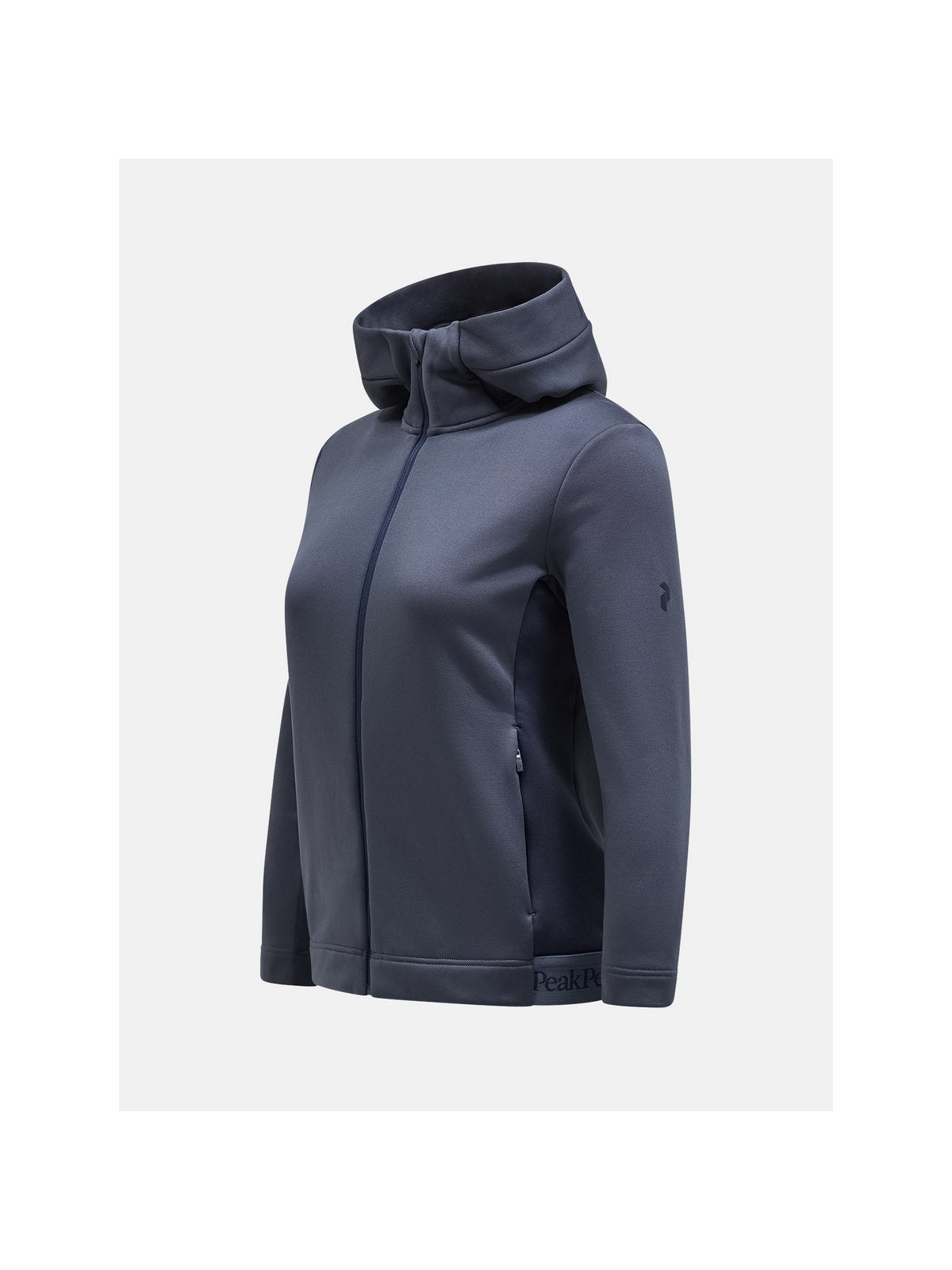 Bluza damska mid layer Peak Performance W Rider Tech Zip Hood niebieski - Adventure Sports