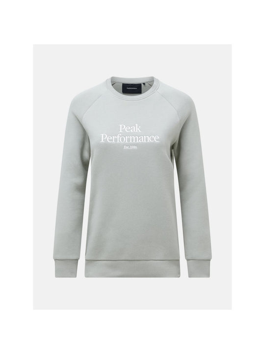 Bluza Peak Performance W Original Crew zielony - Adventure Sports
