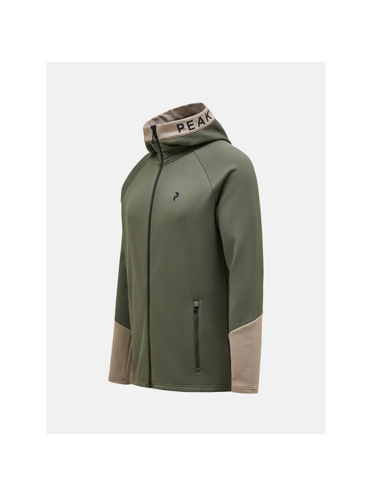 Bluza Peak Performance M Rider Zip Hood zielony - Adventure Sports
