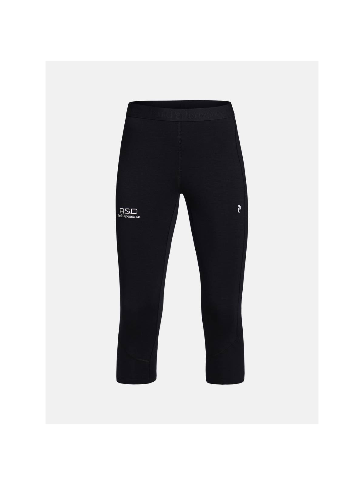 Legginsy damskie Peak Performance W MAGIC SHORT JOHN czarne - Adventure Sports